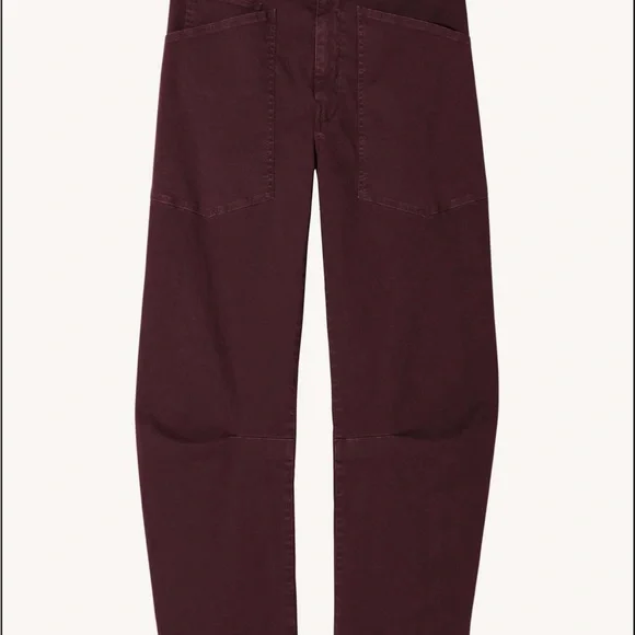 Nili Lotan Shon Pant  size 0 Oxblood - Picture 3 of 7